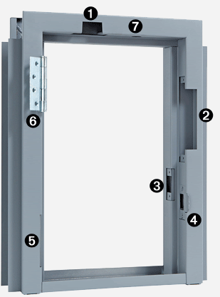 metal door frame hardware